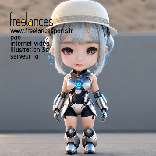 Pao mise en page internet vidéo illustration 3d serveur IA générative AI freelance paris studio de création magazines QUDWBUA0